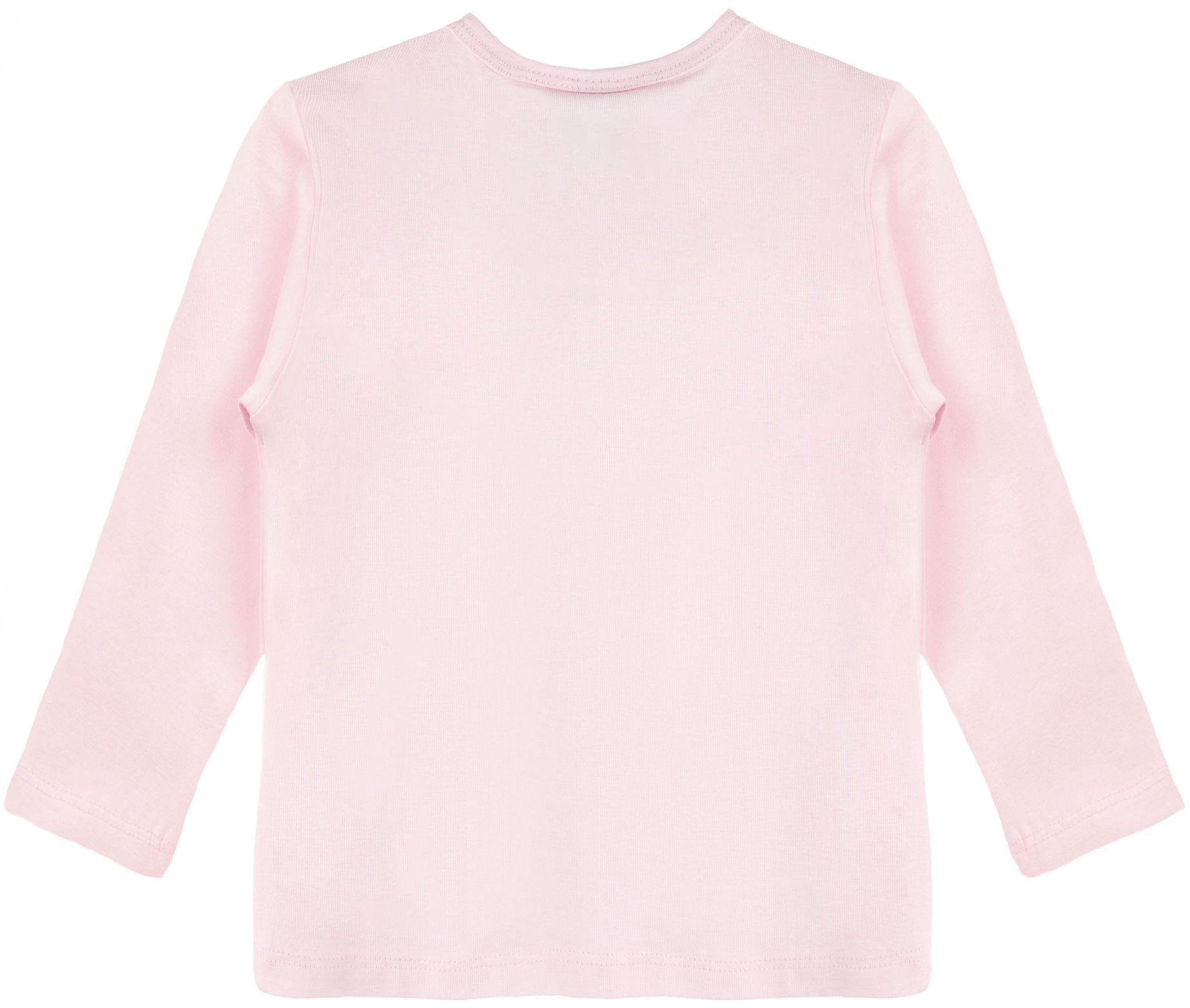 Girls' Basic Crewneck Long Sleeve Cotton T-Shirt  / 5 to 7 Years lilax