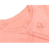 Baby Girls' Button-Up Cardigan Shrug - Long Sleeve Bolero Sweater LILAX