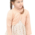 Girls' Bolero Cardigan Shrug Knit Long Sleeve Button Closure LILAX