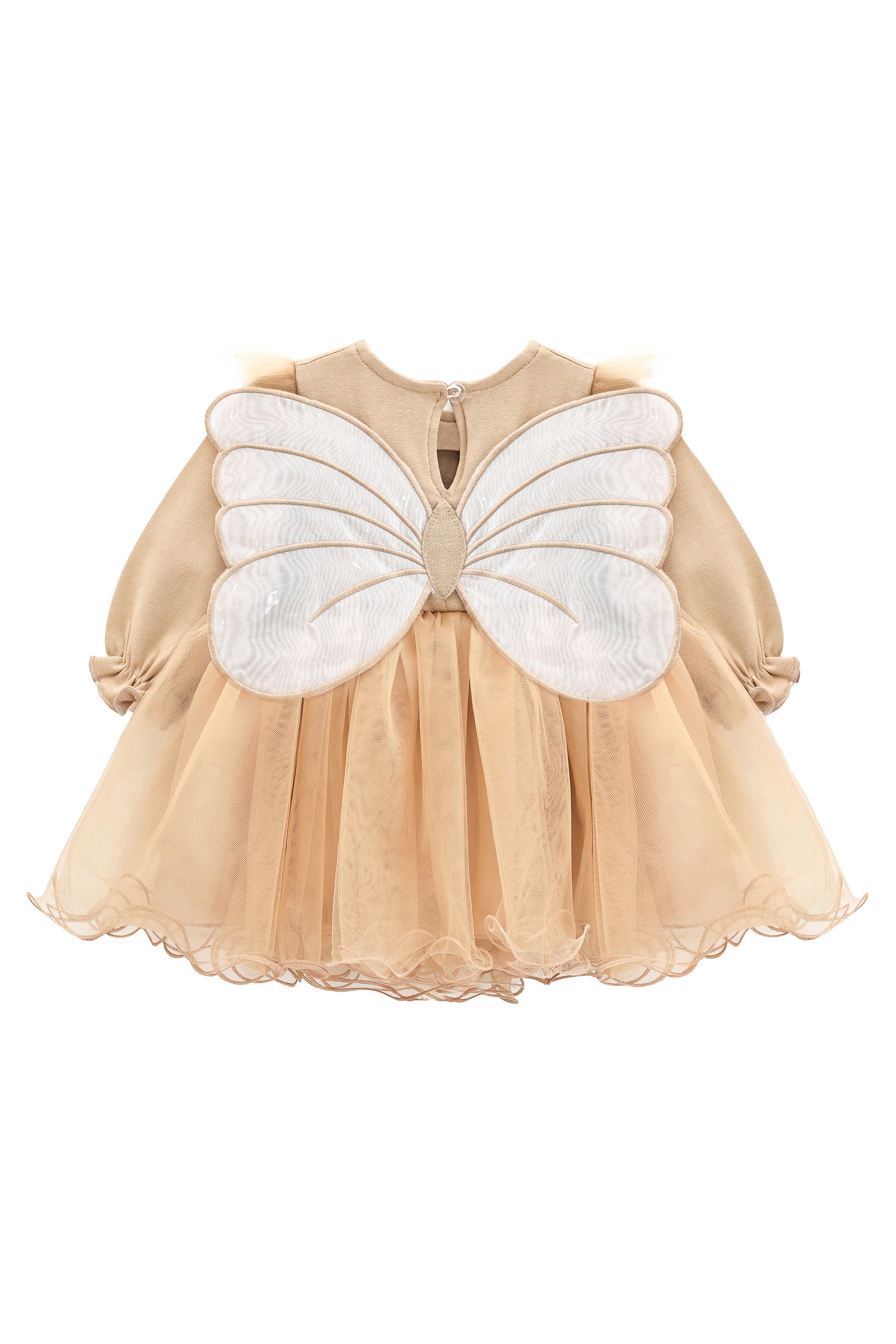 Princess Dress for Baby Girl with Long Sleeve Butterfly Wing and Tulle Perfect for Parties LILAX