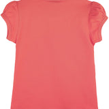 Girls' Basic Cotton T-Shirt  Short Puff Sleeve Crewneck / 11-12 Years LILAX