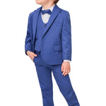 Boys Formal Suit Dresswear 5 Piece Suit Set LILAX