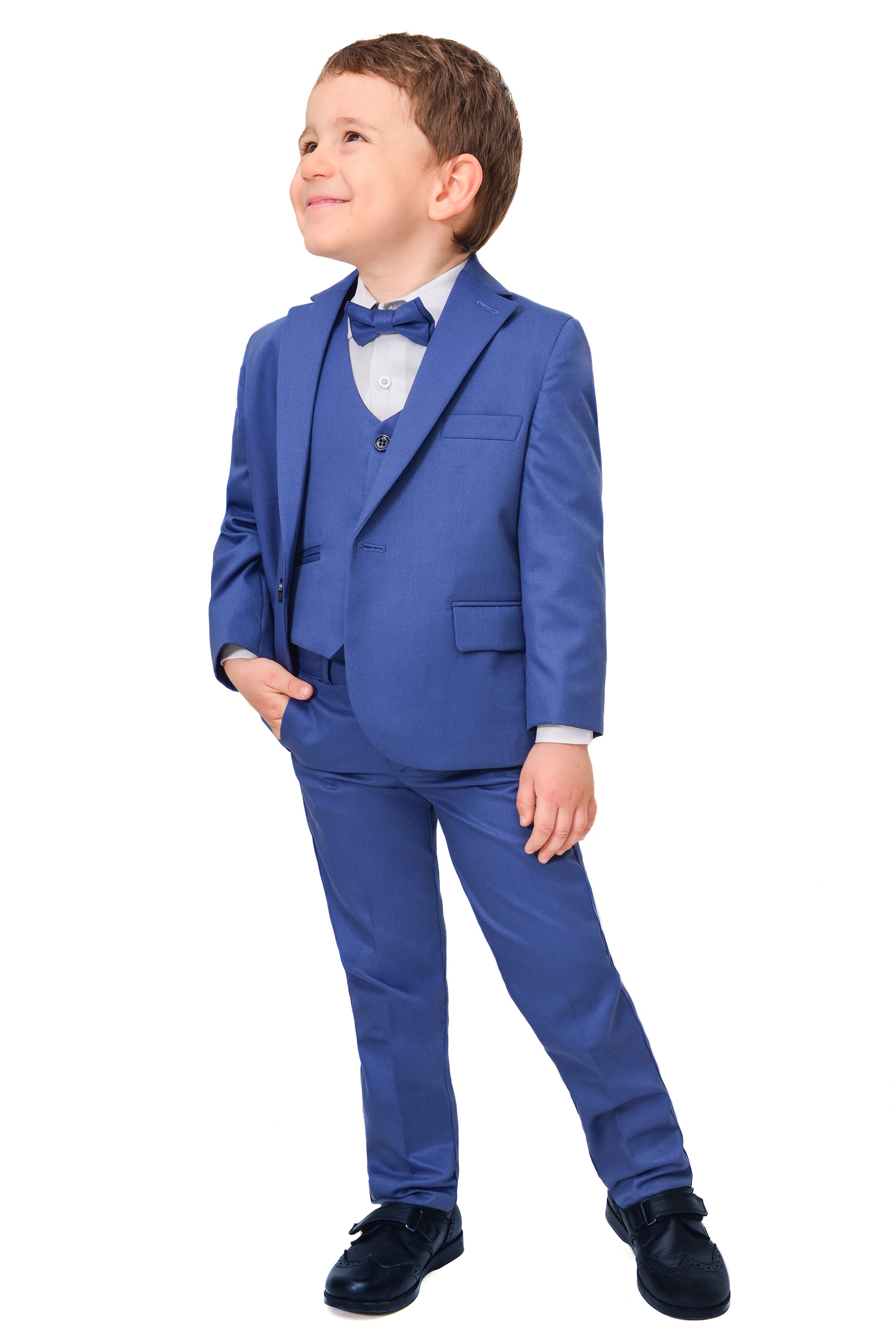 Boys Formal Suit Dresswear 5 Piece Suit Set LILAX