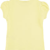 Girls' Basic Cotton T-Shirt  Short Puff Sleeve Crewneck / 11-12 Years LILAX