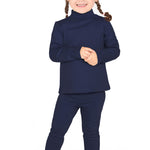 Lilax Girls Long Sleeve Mock Turtleneck Shirt and Leggings Set, Big & Toddler Girls' Clothing Sets 2T-5T lilax