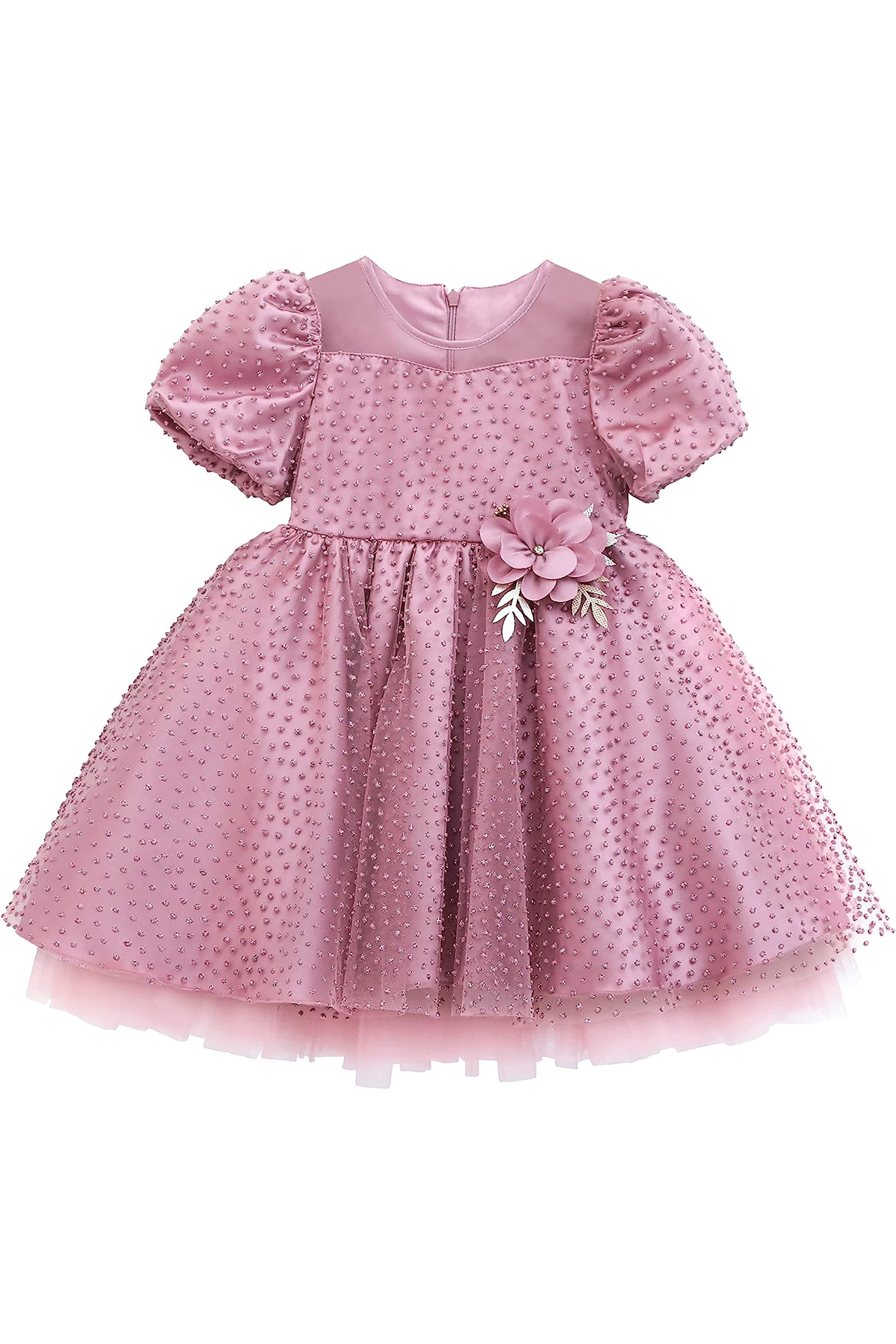 Little Girl's Sparkly Tulle Dress, Elegant Princess Dress LILAX