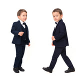 Boys Formal Suit Dresswear 5 Piece Suit Set LILAX