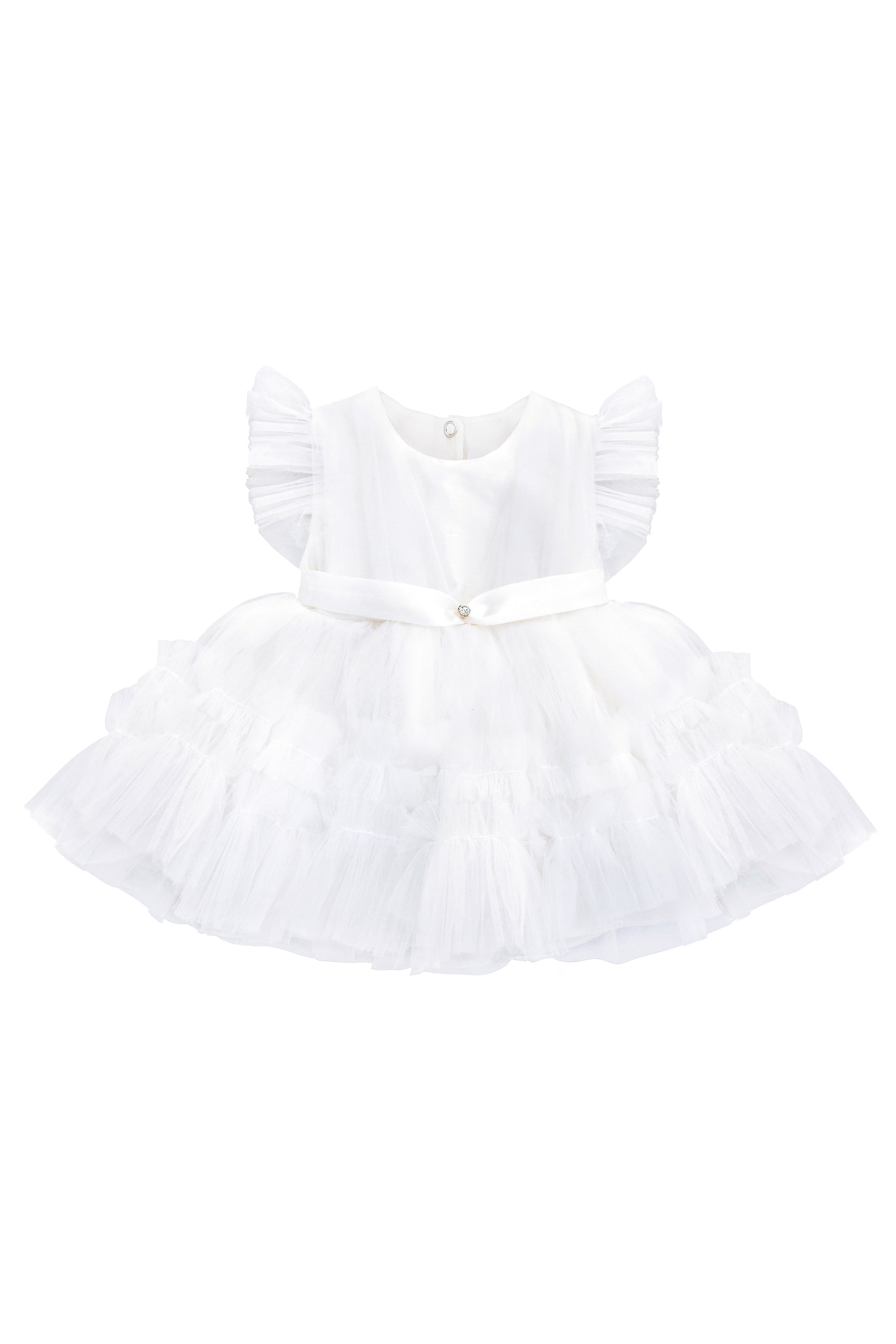 Baby Girls' Ruffled Tulle Dress 3 Piece Special Occasion Outfit LILAX