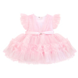 Baby Girls' Ruffled Tulle Dress 3 Piece Special Occasion Outfit LILAX