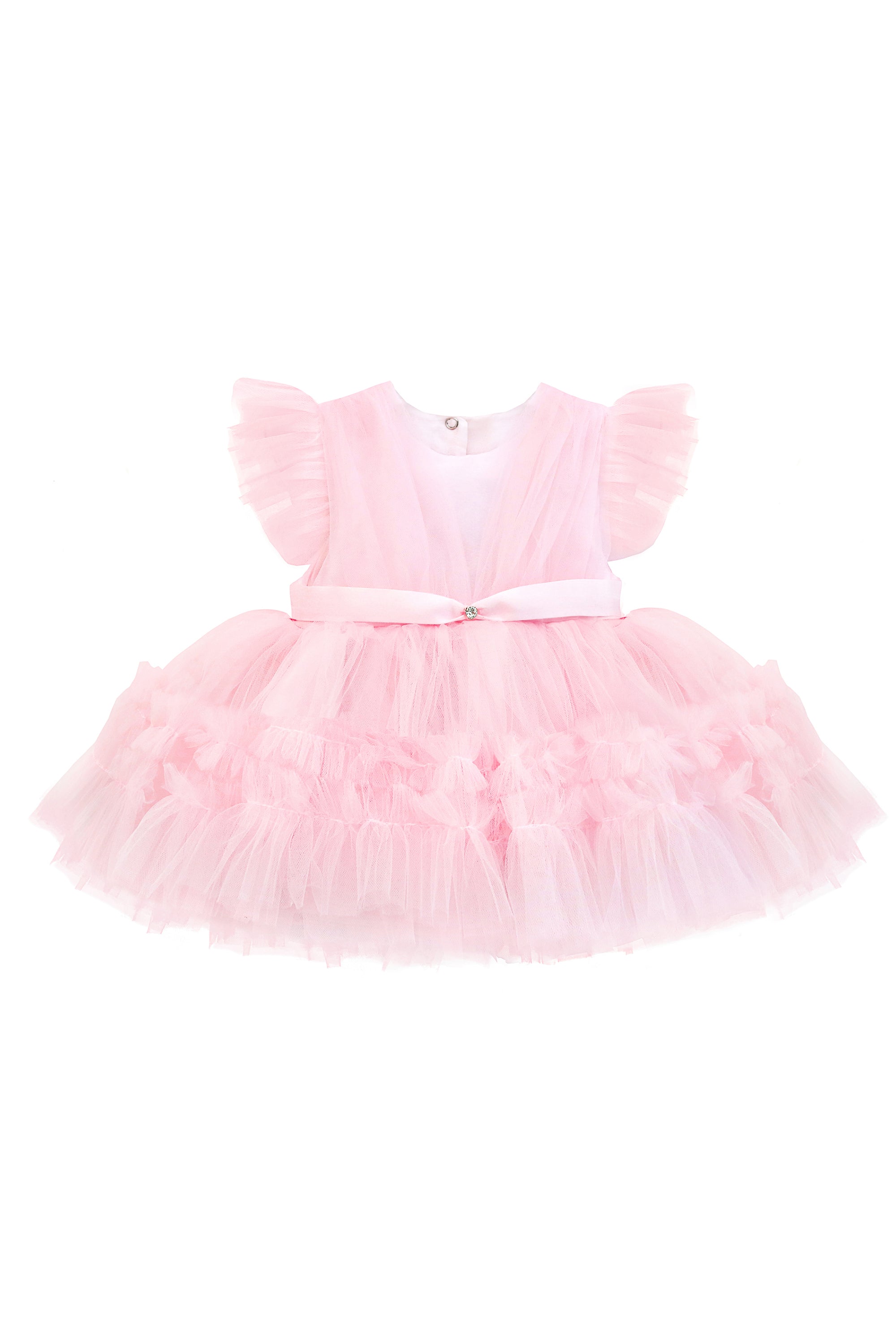 Baby Girls' Ruffled Tulle Dress 3 Piece Special Occasion Outfit LILAX