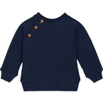 Boys matching ribbed sweatshirt with 3 shoulder buttons and sweatpants set; perfect for baby boy clothes & christmas gift ideas