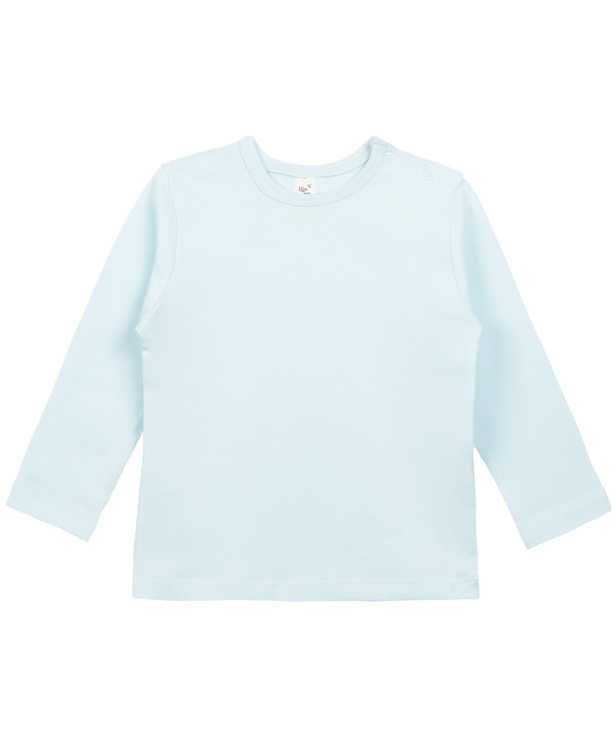 Girls cotton basic solid crewneck long sleeve t-shirt; perfect for baby girl clothes & christmas gift ideas