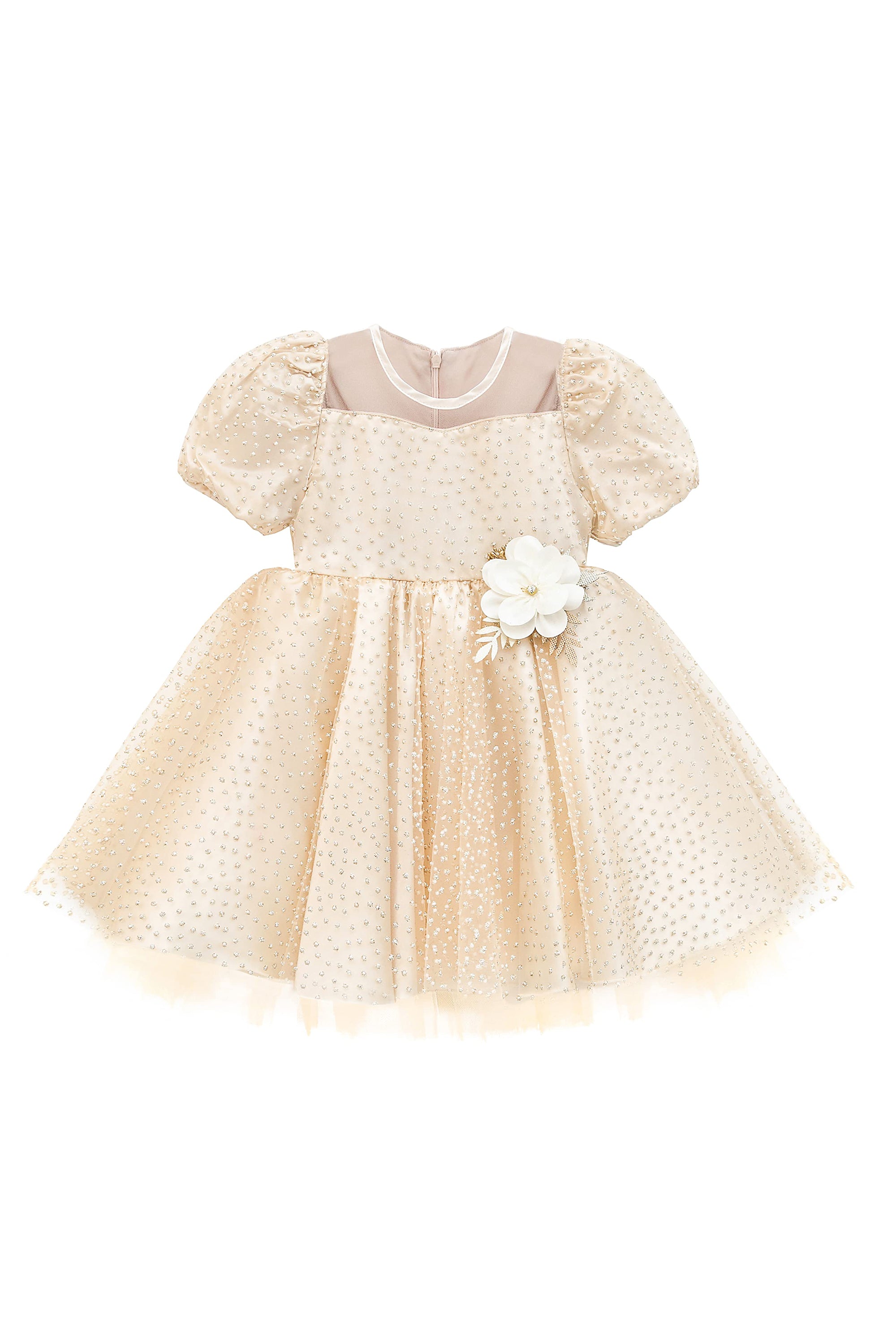 Little Girl's Sparkly Tulle Dress, Elegant Princess Dress LILAX