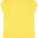 Girls' Basic Cotton T-Shirt  Short Puff Sleeve Crewneck / 11-12 Years LILAX