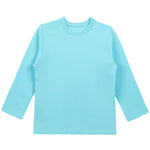 Girls' Basic Crewneck Long Sleeve Cotton T-Shirt / 11-12 Years LILAX