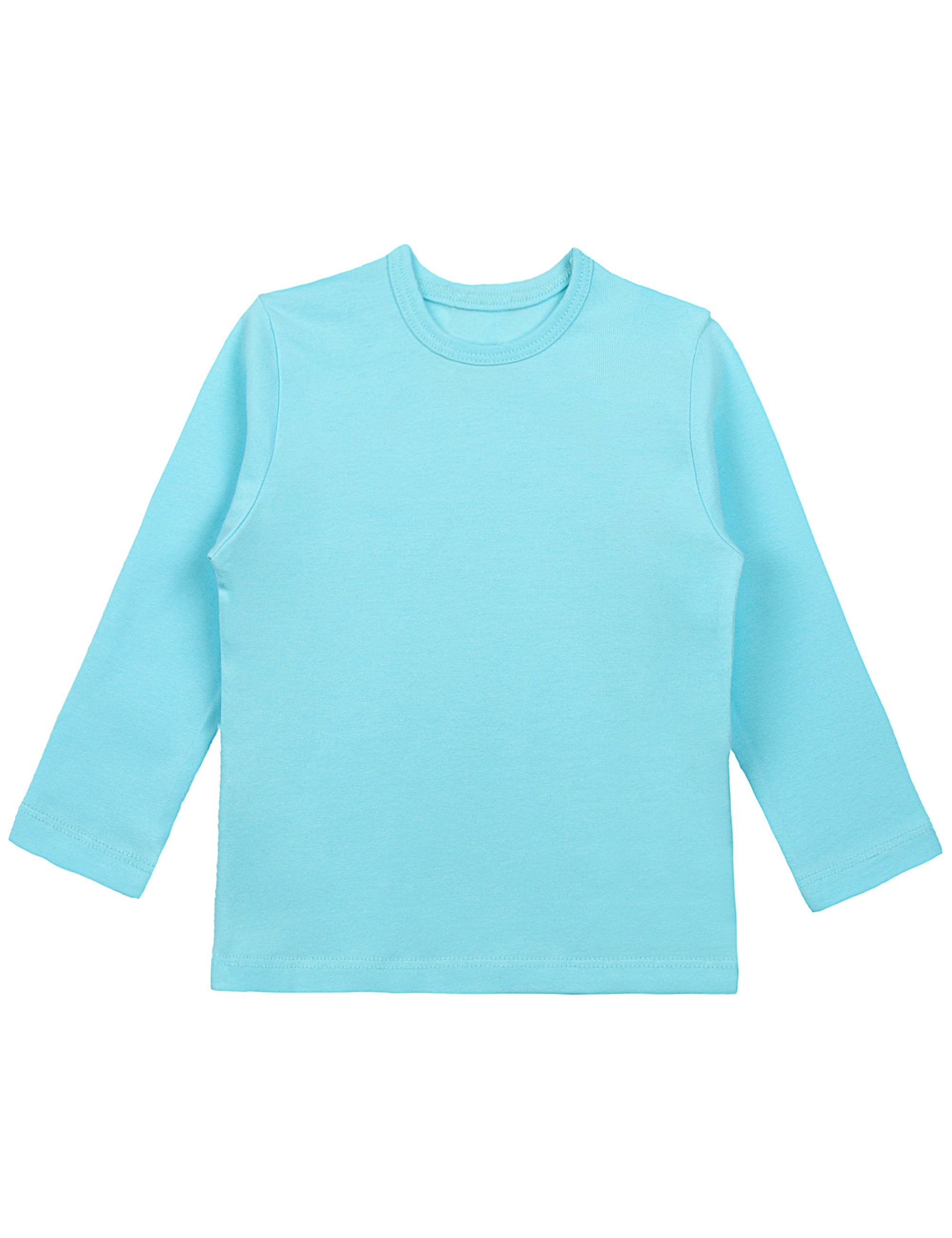 Girls cotton basic solid crewneck t-shirt; best for baby girl clothes & christmas gift ideas