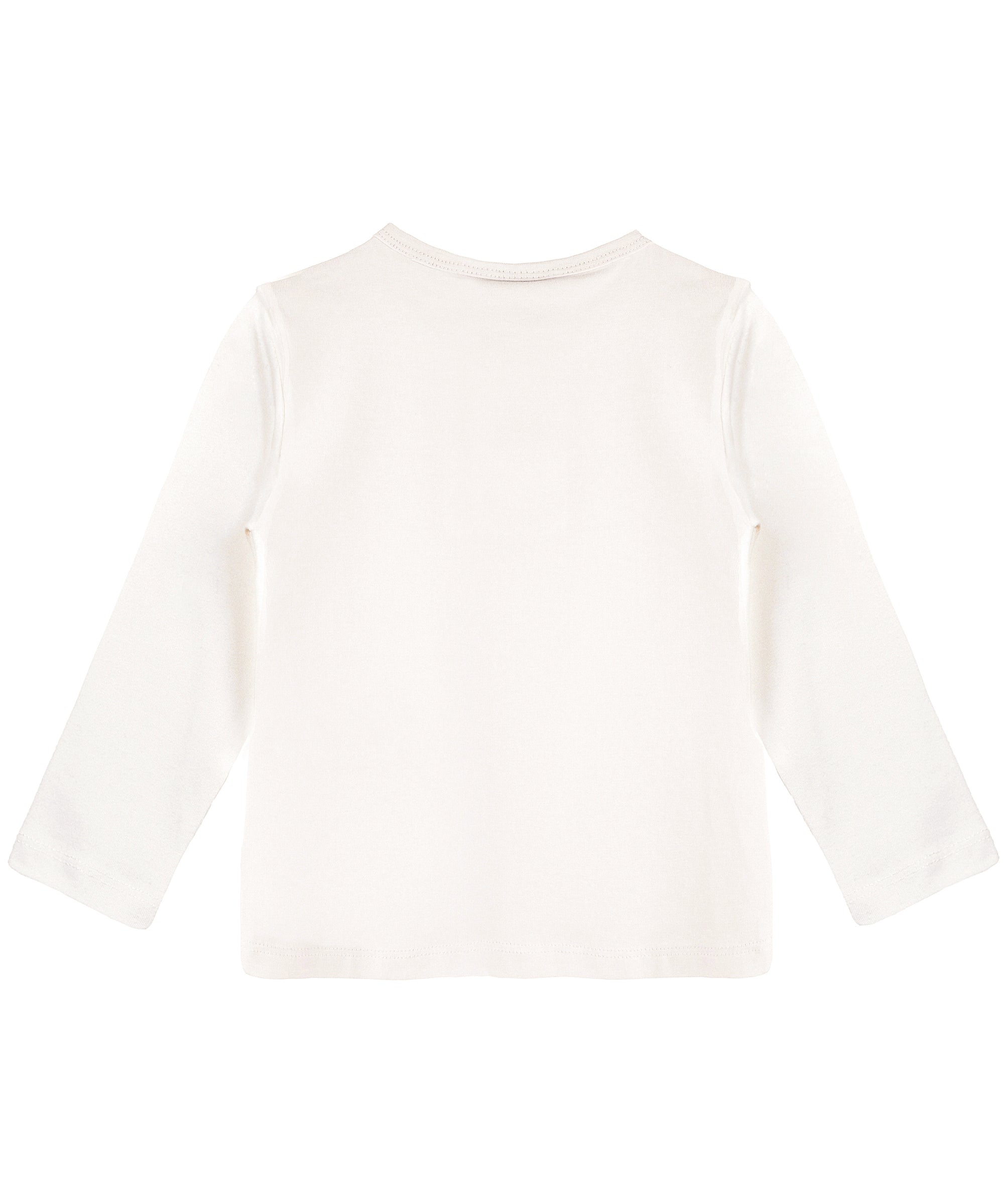 Girls cotton basic solid crewneck long sleeve t-shirt; perfect for baby girl clothes & christmas gift ideas