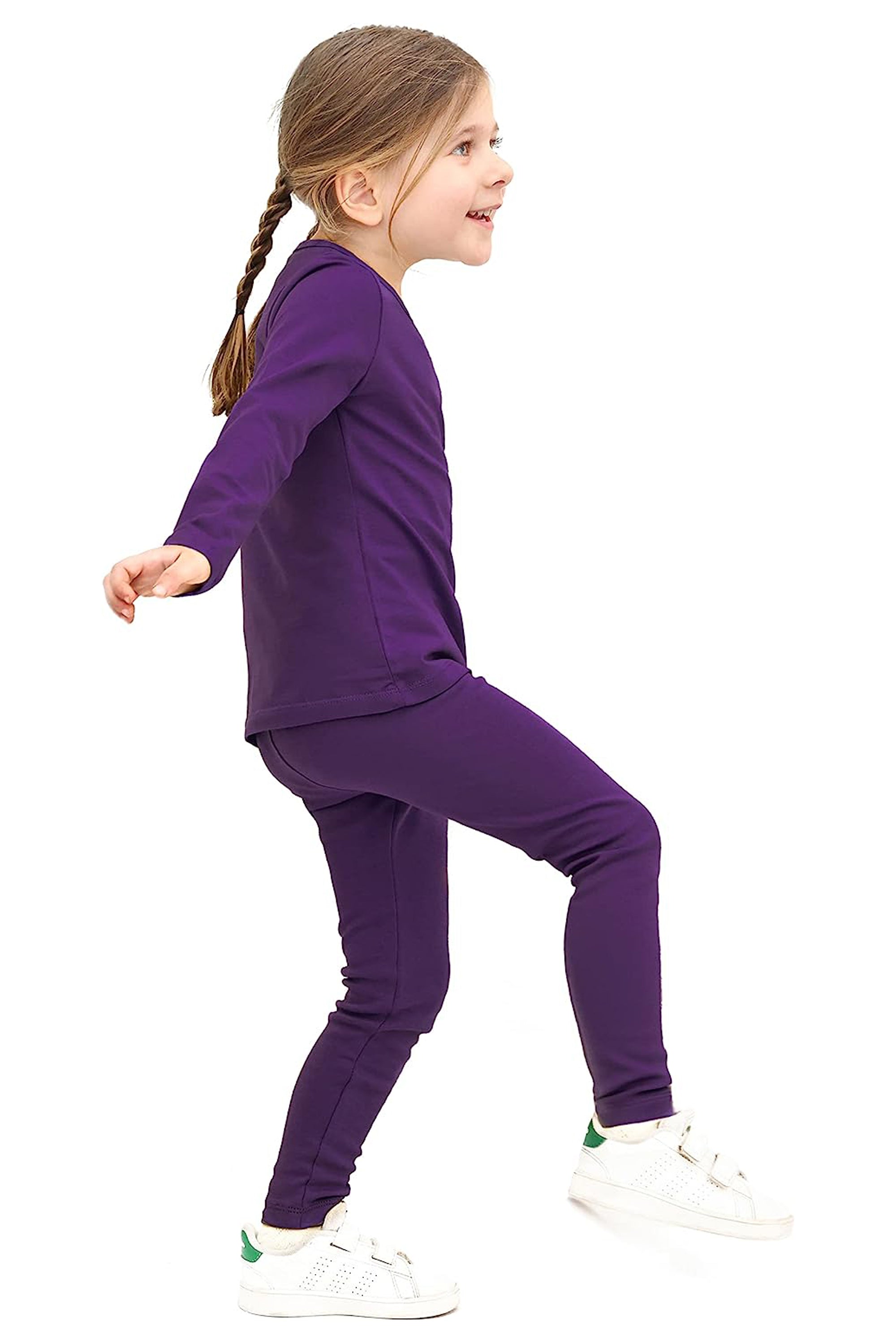 Long Sleeve Shirts and Leggings Set 10-12 Years lilax