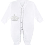 Jeweled Crown Layette Gift Set for Baby Girls: 3 Pieces LILAX