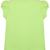 Girls' Basic Cotton T-Shirt  Short Puff Sleeve Crewneck / 11-12 Years LILAX