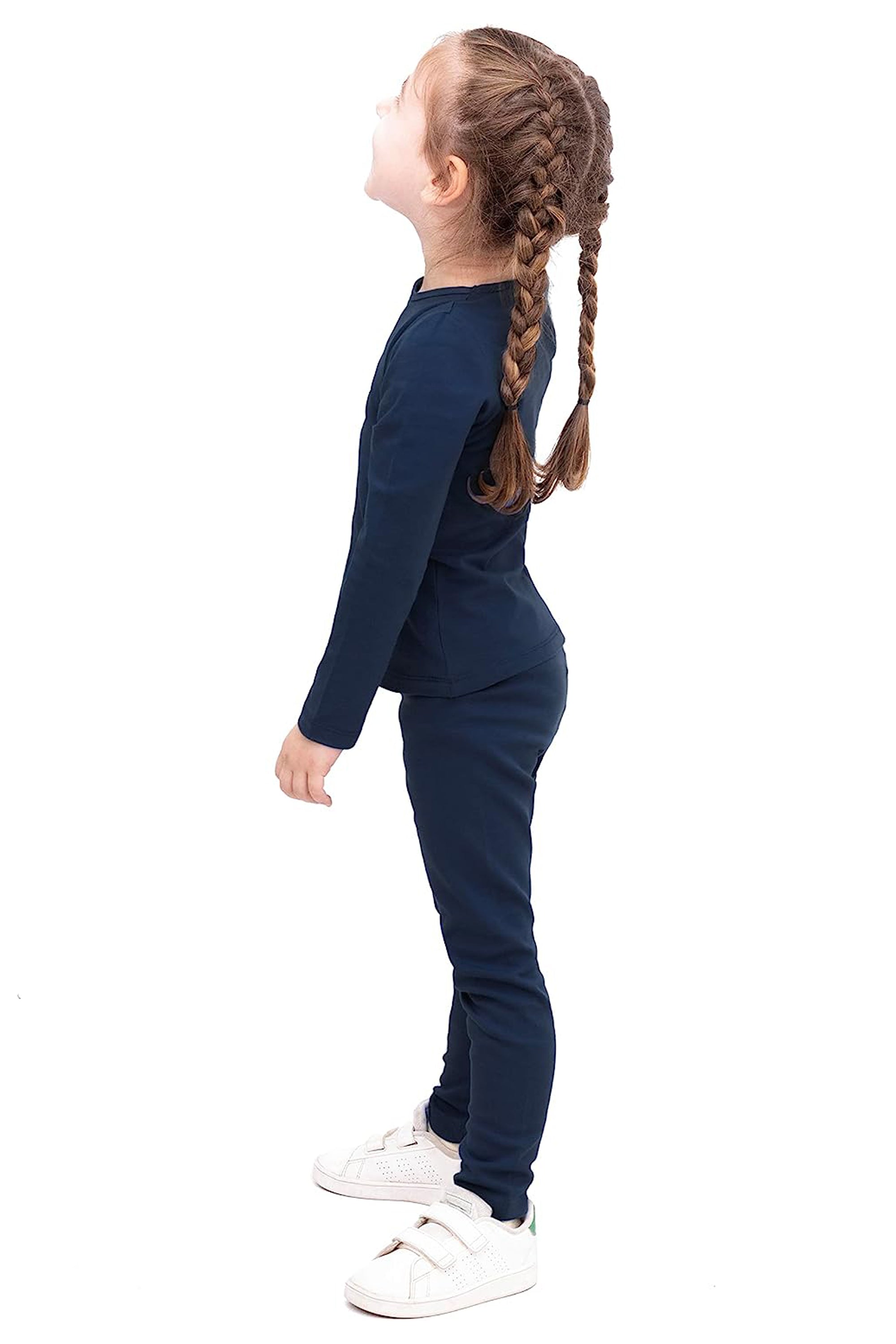 Long Sleeve Shirts and Leggings Set 6-9 Years lilax