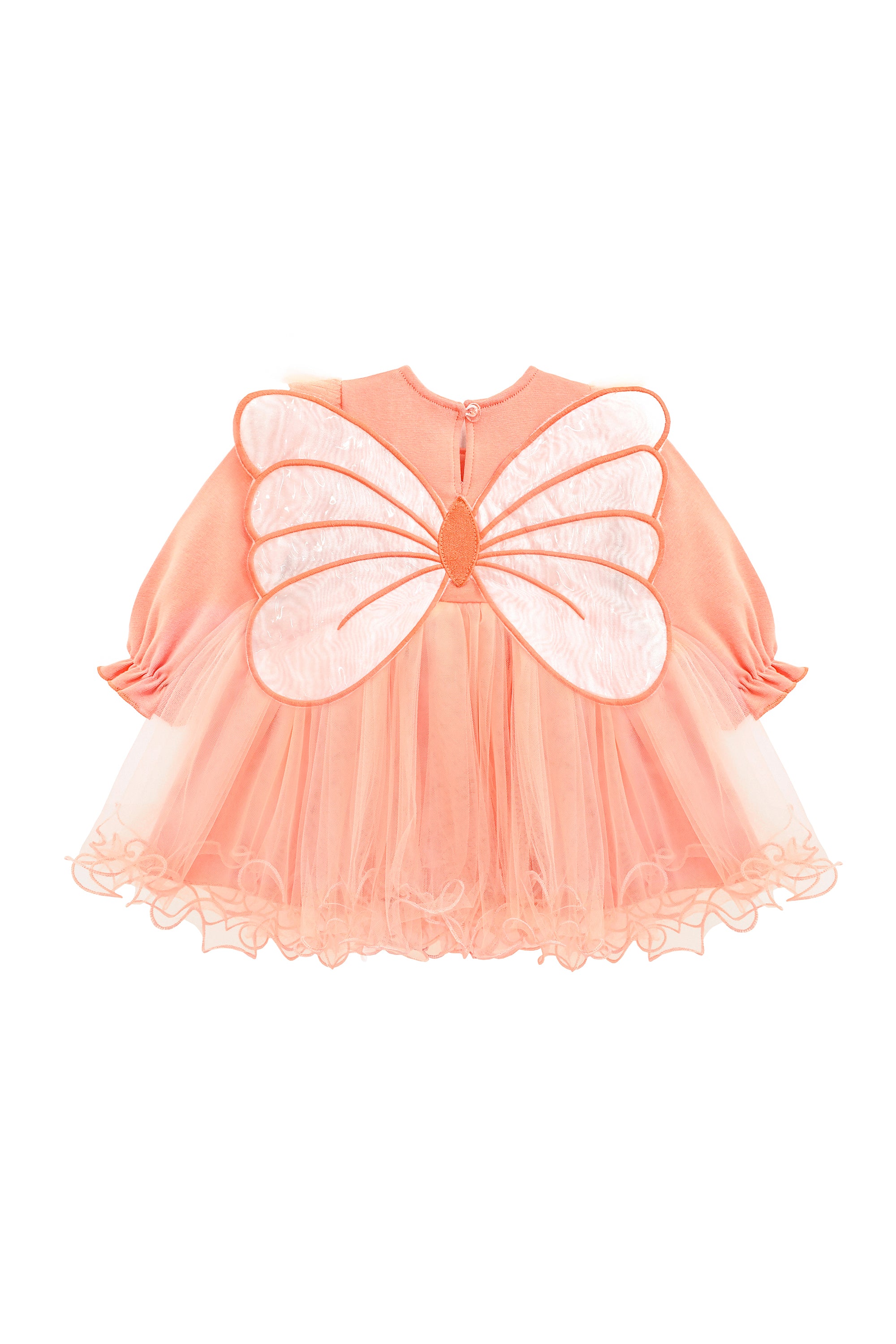 Princess Dress for Baby Girl with Long Sleeve Butterfly Wing and Tulle Perfect for Parties LILAX