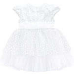 Baby Girls' Sparkly Tulle Dress, Glitter Polka Dots Princess Gown with Matching Headband and Shoes LILAX