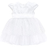 Baby Girls' Sparkly Tulle Dress, Glitter Polka Dots Princess Gown with Matching Headband and Shoes LILAX