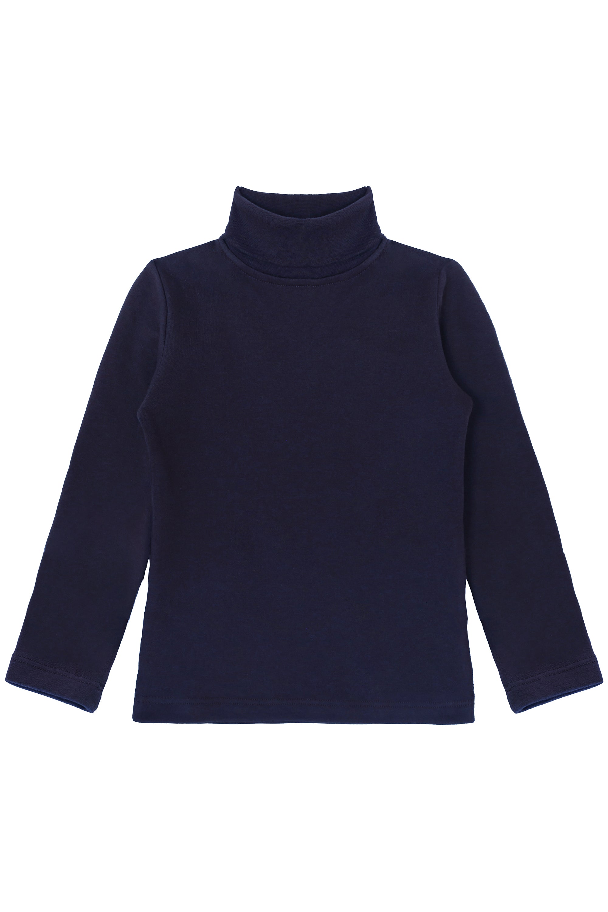 Girls' Solid Cotton Shirt Basic Long Sleeve Turtleneck T-Shirt / 5 to 8 Years LILAX