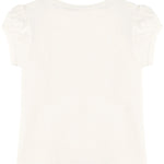 Girls' Basic Cotton T-Shirt  Short Puff Sleeve Crewneck / 11-12 Years LILAX