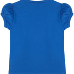 Girls' Basic Cotton T-Shirt  Short Puff Sleeve Crewneck / 11-12 Years LILAX