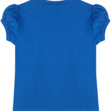 Girls' Basic Cotton T-Shirt  Short Puff Sleeve Crewneck / 11-12 Years LILAX