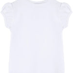 Girls' Basic Cotton T-Shirt  Short Puff Sleeve Crewneck / 11-12 Years LILAX