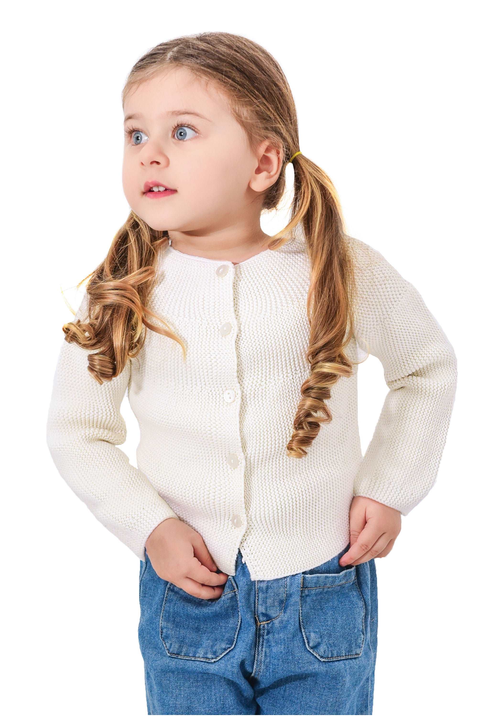 Baby Girl Knit Cardigan Long Sleeve Sweater LILAX