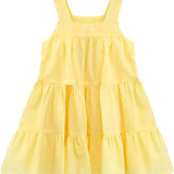 Baby girls layered cotton squareneck dress; perfect for baby girl clothes & christmas gift ideas