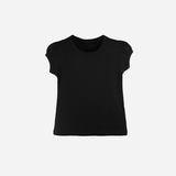 Toddler Cotton Basic Solid Puff Sleeve T-Shirt