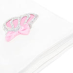 Newborn Jeweled Crown Swaddle Receiving Blanket for Baby Girl 34" x 31" LILAX