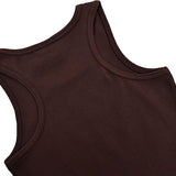 Girls' Soft Solid Cotton Blend Racerback Tank Top / 11-12 Years LILAX