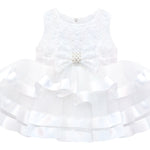 Charming Floral Lace Dress with Layered Tulle Tutu Gown Set for Girls LILAX