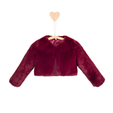 Girls Cozy Crewneck Bolero Cardigan