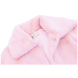 Girls Faux Fur Shrug Jacket Tied Ribbon Cozy Bolero