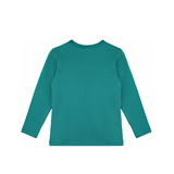 Little Girls Cotton Long Sleeve Basic Crewneck T-Shirt