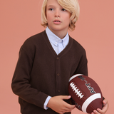 Boys Classic Knit V-Neck Cardigan Sweater