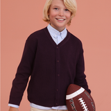 Boys Classic Knit V-Neck Cardigan Sweater