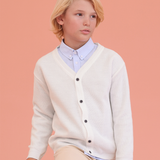 Boys Classic Knit V-Neck Cardigan Sweater