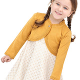 Girls' Bolero Cardigan Shrug Knit Long Sleeve Button Closure LILAX