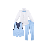 Boys 4-Piece Slim Fit Suit Set