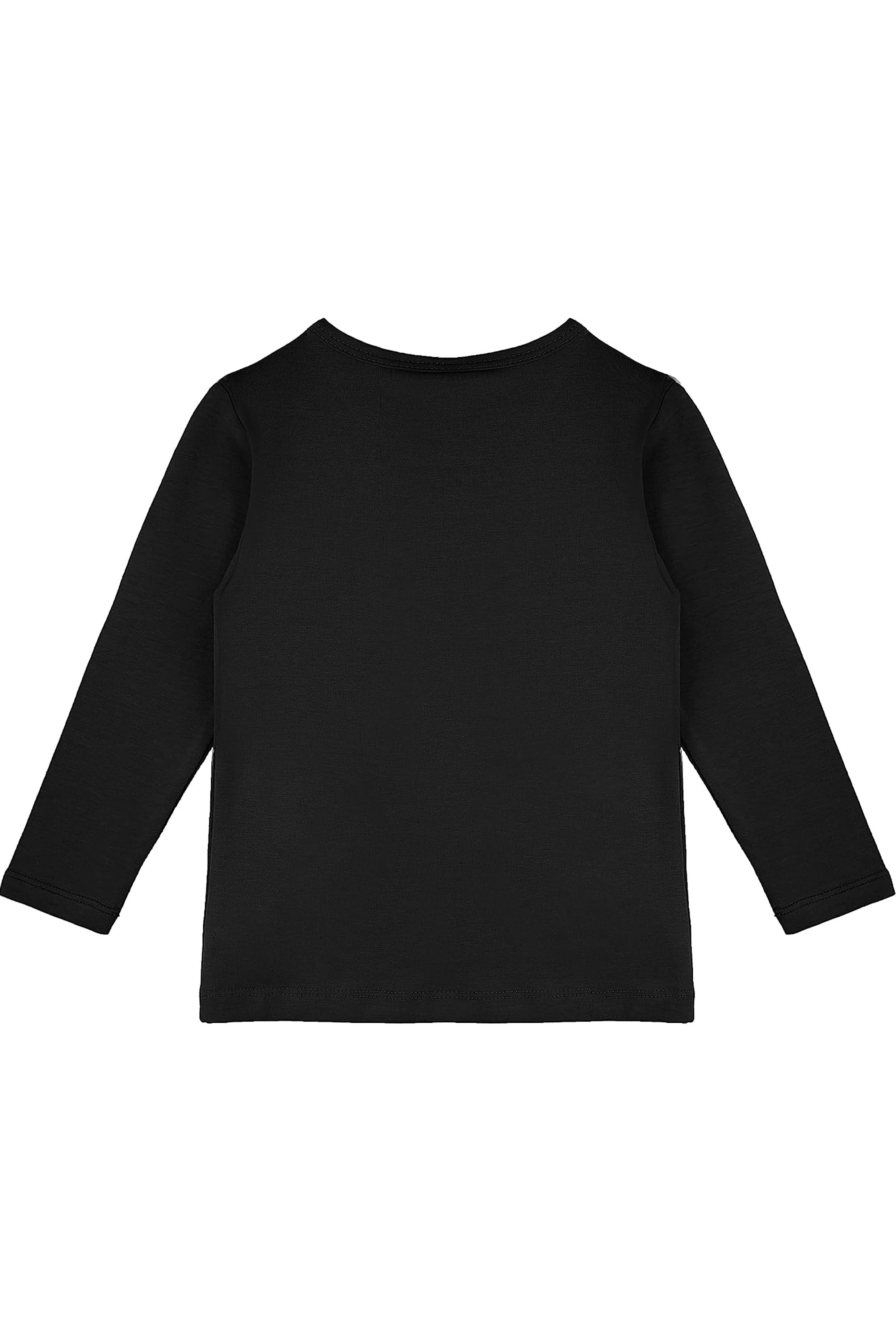 Girls' Basic Crewneck Long Sleeve Cotton T-Shirt / 11-12 Years LILAX