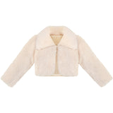 Girls Faux Fur Shrug Jacket Tied Ribbon Cozy Bolero