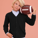 Boys Classic Knit V-Neck Cardigan Sweater